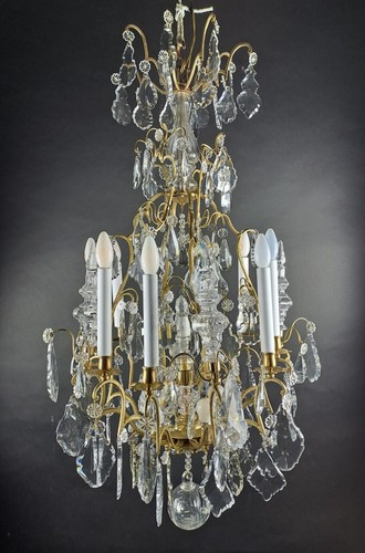 Grand lustre bronze doré - grand,