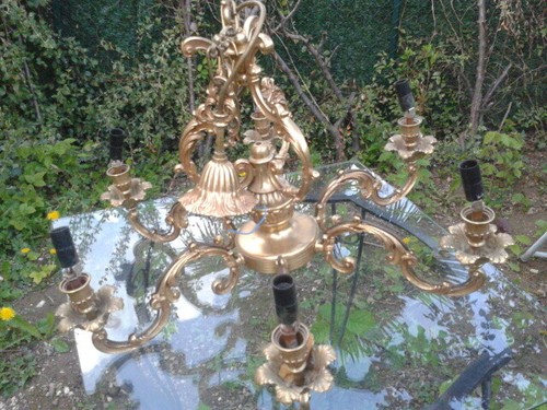 Grand lustre bronze - , branches