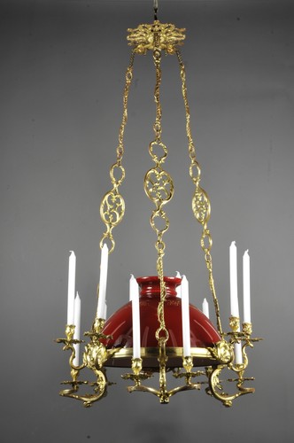 Grand lustre style rocaille - grand,