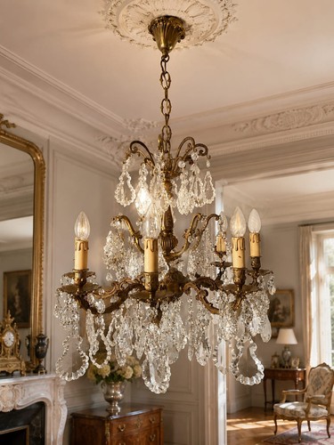 Grand lustre louis feux - louis,