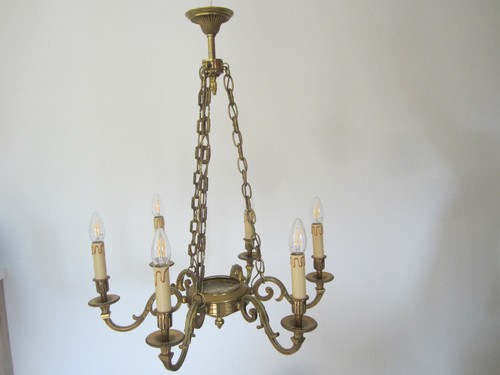 Ancien grand lustre - , bronze